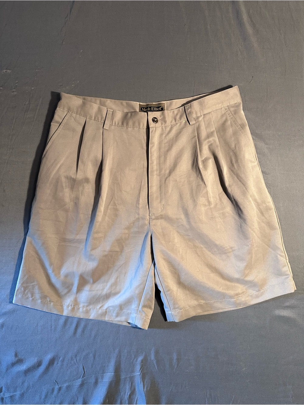 Men's Size 36 Mark Elliot Tan Pleated Golf Shorts